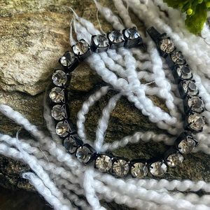 Vintage Crystal Gemstone Tennis Bracelet